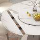 Modern 1/3/4//5/7/9 Pieces Dining Set Sintered Stone Dining Table Set for Home Clearhalo 'Dining Room Sets' 'Dining Tables & Seating' 'dining_room_set' 'furn' 'furn_dining_room_set' 'Furniture' 'furniture_dining_room_set' 'Kitchen & Dining Furniture' 4927735