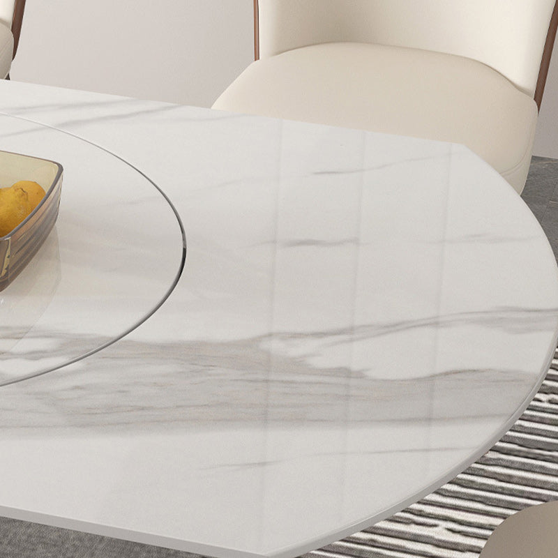 Modern 1/3/4//5/7/9 Pieces Dining Set Sintered Stone Dining Table Set for Home Clearhalo 'Dining Room Sets' 'Dining Tables & Seating' 'dining_room_set' 'furn' 'furn_dining_room_set' 'Furniture' 'furniture_dining_room_set' 'Kitchen & Dining Furniture' 4927737