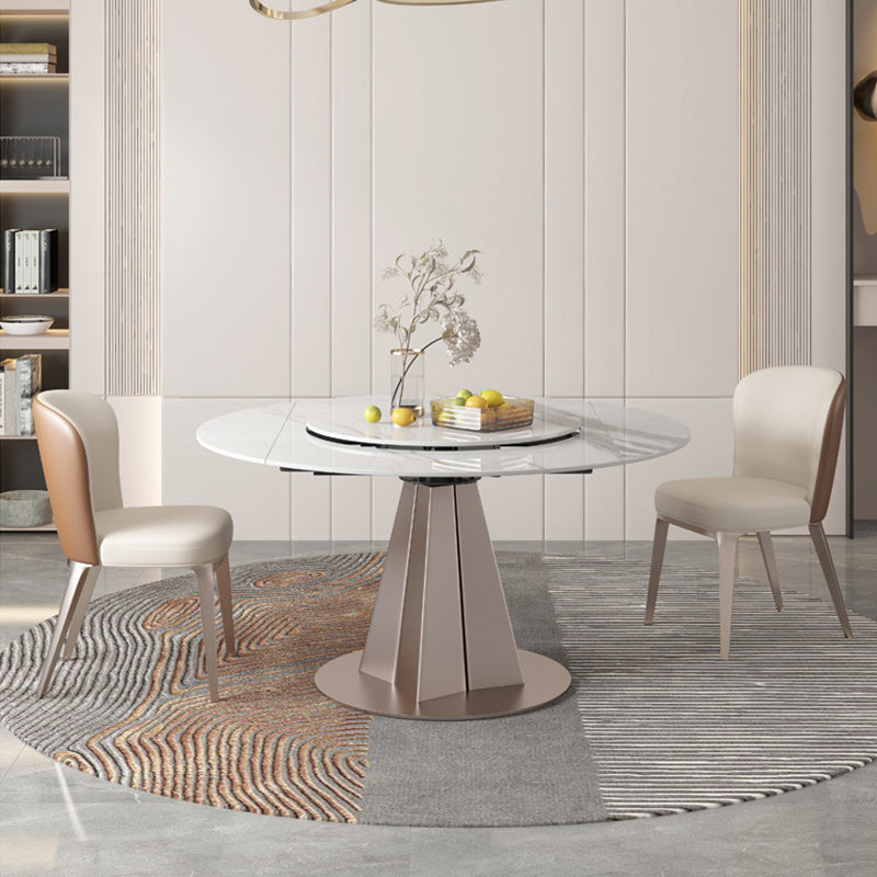 Modern 1/3/4//5/7/9 Pieces Dining Set Sintered Stone Dining Table Set for Home 3 Pieces: Table, 2 Chairs Clearhalo 'Dining Room Sets' 'Dining Tables & Seating' 'dining_room_set' 'furn' 'furn_dining_room_set' 'Furniture' 'furniture_dining_room_set' 'Kitchen & Dining Furniture' 4927739