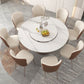 Modern 1/3/4//5/7/9 Pieces Dining Set Sintered Stone Dining Table Set for Home 9 Pieces: Table, 8 Chairs Clearhalo 'Dining Room Sets' 'Dining Tables & Seating' 'dining_room_set' 'furn' 'furn_dining_room_set' 'Furniture' 'furniture_dining_room_set' 'Kitchen & Dining Furniture' 4927740