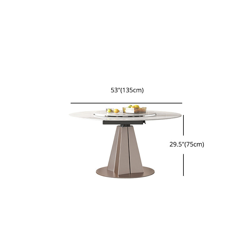 Modern 1/3/4//5/7/9 Pieces Dining Set Sintered Stone Dining Table Set for Home Clearhalo 'Dining Room Sets' 'Dining Tables & Seating' 'dining_room_set' 'furn' 'furn_dining_room_set' 'Furniture' 'furniture_dining_room_set' 'Kitchen & Dining Furniture' 4927742