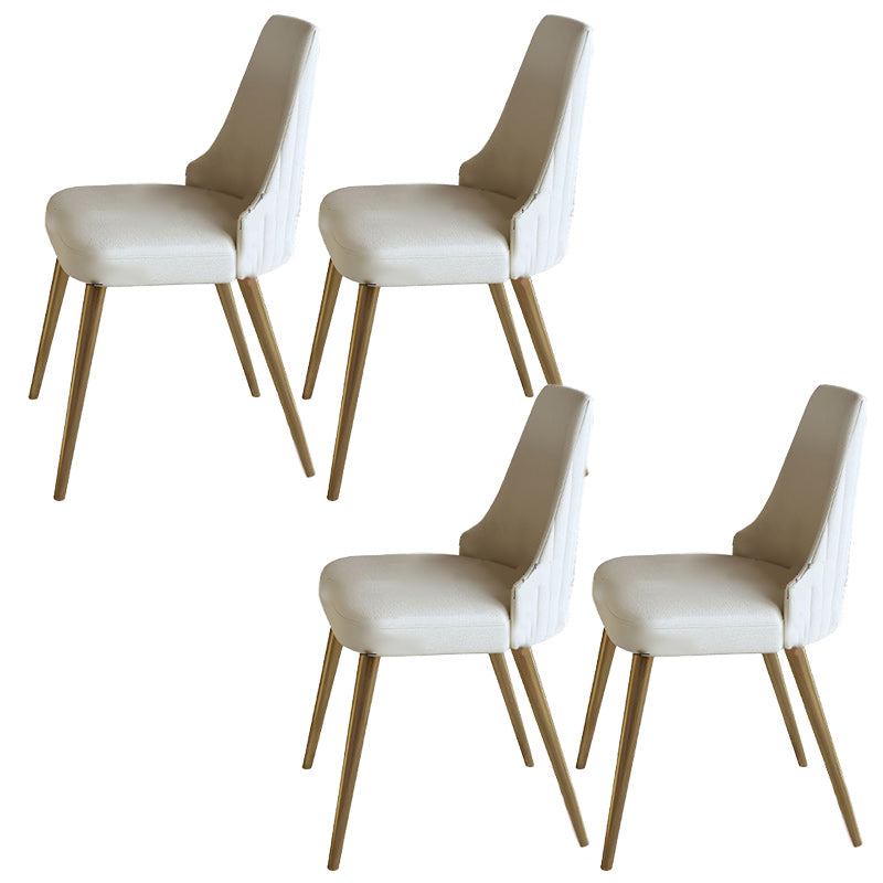 Glam 1/4/5/7 Pieces Dining Set Oval Shape Sintered Stone Dining Table Set 4 Beige Chairs Clearhalo 'Dining Room Sets' 'Dining Tables & Seating' 'dining_room_set' 'furn' 'furn_dining_room_set' 'Furniture' 'furniture_dining_room_set' 'Kitchen & Dining Furniture' 4927745