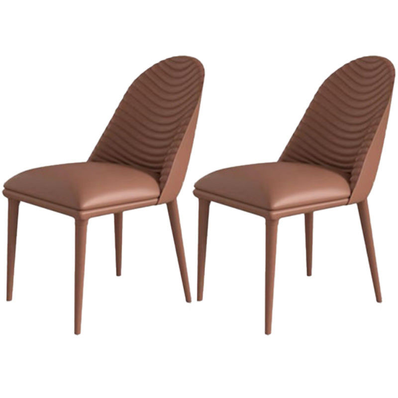 Modern 1/2/5 Pieces Dining Set Rectangle Stone Dining Table for Dining Room 2 Brown Chairs Clearhalo 'Dining Room Sets' 'Dining Tables & Seating' 'dining_room_set' 'furn' 'furn_dining_room_set' 'Furniture' 'furniture_dining_room_set' 'Kitchen & Dining Furniture' 4927766