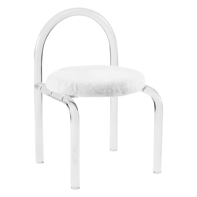 Modern 1/5 Pieces Dining Set Stone Dining Table Set for Kitchen 1 White Chair Clearhalo 'Dining Room Sets' 'Dining Tables & Seating' 'dining_room_set' 'furn' 'furn_dining_room_set' 'Furniture' 'furniture_dining_room_set' 'Kitchen & Dining Furniture' 4927777