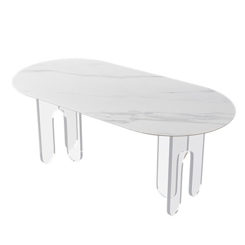 Modern 1/5 Pieces Dining Set Stone Dining Table Set for Kitchen Clearhalo 'Dining Room Sets' 'Dining Tables & Seating' 'dining_room_set' 'furn' 'furn_dining_room_set' 'Furniture' 'furniture_dining_room_set' 'Kitchen & Dining Furniture' 4927781