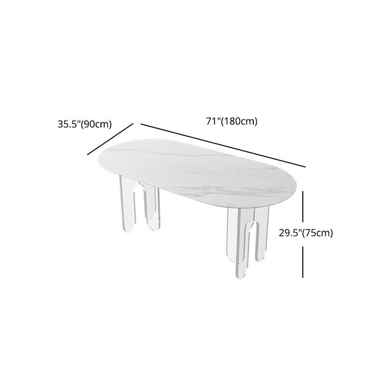 Modern 1/5 Pieces Dining Set Stone Dining Table Set for Kitchen Clearhalo 'Dining Room Sets' 'Dining Tables & Seating' 'dining_room_set' 'furn' 'furn_dining_room_set' 'Furniture' 'furniture_dining_room_set' 'Kitchen & Dining Furniture' 4927789