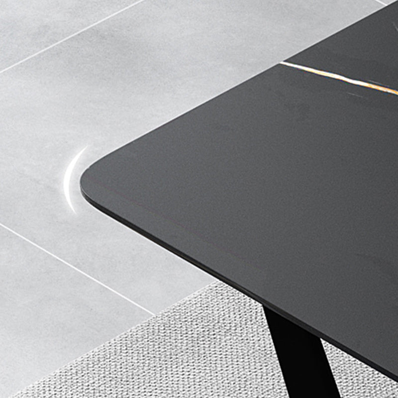 Modern 1/5/7 Pieces Dining Set Sintered Stone Dining Table Set for Home Clearhalo 'Dining Room Sets' 'Dining Tables & Seating' 'dining_room_set' 'furn' 'furn_dining_room_set' 'Furniture' 'furniture_dining_room_set' 'Kitchen & Dining Furniture' 4927800