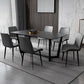 Modern 1/5/7 Pieces Dining Set Sintered Stone Dining Table Set for Home 7 Pieces: Table, 6 Grey Chairs Clearhalo 'Dining Room Sets' 'Dining Tables & Seating' 'dining_room_set' 'furn' 'furn_dining_room_set' 'Furniture' 'furniture_dining_room_set' 'Kitchen & Dining Furniture' 4927804