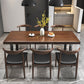 Industrial 1/3/4/5/7 Pieces Dinette Set Solid Wood Dining Table and Chairs Clearhalo 'Dining Room Sets' 'Dining Tables & Seating' 'dining_room_set' 'furn' 'furn_dining_room_set' 'Furniture' 'furniture_dining_room_set' 'Kitchen & Dining Furniture' 4927823