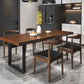 Industrial 1/3/4/5/7 Pieces Dinette Set Solid Wood Dining Table and Chairs 5 Pieces: Table, 4 Chairs Clearhalo 'Dining Room Sets' 'Dining Tables & Seating' 'dining_room_set' 'furn' 'furn_dining_room_set' 'Furniture' 'furniture_dining_room_set' 'Kitchen & Dining Furniture' 4927825