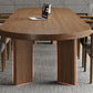Pine Wood Top Dining Table Modern Oval Dining Table with 4 Legs Clearhalo 'Dining Tables & Seating' 'Dining Tables' 'dining_table' 'furn' 'furn_dining_table' 'Furniture' 'furniture_dining_table' 'Kitchen & Dining Furniture' 'kitchen' 'kitchen_dining_table' 4927864