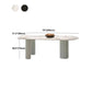Stone Top Dining Table Traditional Luxury Dining Table with 3 Legs Clearhalo 'Dining Tables & Seating' 'Dining Tables' 'dining_table' 'furn' 'furn_dining_table' 'Furniture' 'furniture_dining_table' 'Kitchen & Dining Furniture' 'kitchen' 'kitchen_dining_table' 4927916