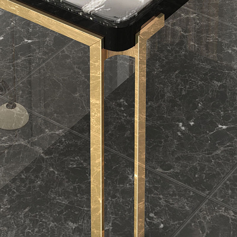 Rectangle Stone Top Dining Table Traditional Luxury Table with 4 Legs Clearhalo 'Dining Tables & Seating' 'Dining Tables' 'dining_table' 'furn' 'furn_dining_table' 'Furniture' 'furniture_dining_table' 'Kitchen & Dining Furniture' 'kitchen' 'kitchen_dining_table' 4927924