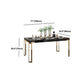 Rectangle Stone Top Dining Table Traditional Luxury Table with 4 Legs Clearhalo 'Dining Tables & Seating' 'Dining Tables' 'dining_table' 'furn' 'furn_dining_table' 'Furniture' 'furniture_dining_table' 'Kitchen & Dining Furniture' 'kitchen' 'kitchen_dining_table' 4927931
