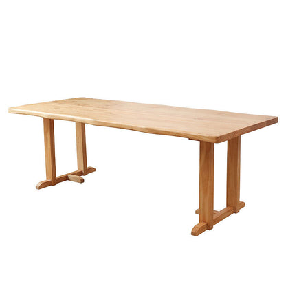 Wood Dining Table Traditional Luxury Rectangle Dining Table with Sled Base 98.4"L x 39.4"W x 29.5"H Clearhalo 'Dining Tables & Seating' 'Dining Tables' 'dining_table' 'Furniture' 'furniture_dining_table' 'Kitchen & Dining Furniture' 'kitchen' 'kitchen_dining_table' 4927936