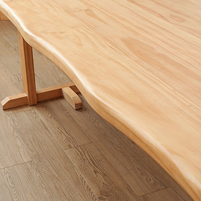 Wood Dining Table Traditional Luxury Rectangle Dining Table with Sled Base Clearhalo 'Dining Tables & Seating' 'Dining Tables' 'dining_table' 'Furniture' 'furniture_dining_table' 'Kitchen & Dining Furniture' 'kitchen' 'kitchen_dining_table' 4927940