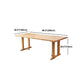 Wood Dining Table Traditional Luxury Rectangle Dining Table with Sled Base Clearhalo 'Dining Tables & Seating' 'Dining Tables' 'dining_table' 'Furniture' 'furniture_dining_table' 'Kitchen & Dining Furniture' 'kitchen' 'kitchen_dining_table' 4927949