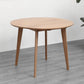 Solid Wood Top Dining Table Contemporary Round Dining Table with 4 Legs 39.4"L x 39.4"W x 29.5"H Without Chairs Clearhalo 'Dining Tables & Seating' 'Dining Tables' 'dining_table' 'furn' 'furn_dining_table' 'Furniture' 'furniture_dining_table' 'Kitchen & Dining Furniture' 'kitchen' 'kitchen_dining_table' 4927950