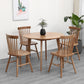 Solid Wood Top Dining Table Contemporary Round Dining Table with 4 Legs 35.4"L x 35.4"W x 29.5"H Without Chairs Clearhalo 'Dining Tables & Seating' 'Dining Tables' 'dining_table' 'furn' 'furn_dining_table' 'Furniture' 'furniture_dining_table' 'Kitchen & Dining Furniture' 'kitchen' 'kitchen_dining_table' 4927951