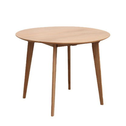 Solid Wood Top Dining Table Contemporary Round Dining Table with 4 Legs Without Chairs Clearhalo 'Dining Tables & Seating' 'Dining Tables' 'dining_table' 'furn' 'furn_dining_table' 'Furniture' 'furniture_dining_table' 'Kitchen & Dining Furniture' 'kitchen' 'kitchen_dining_table' 4927954