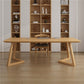 Solid Wood Top Dining Table Traditional Luxury Table with Pine Wood Sled Base 63"L x 27.6"W x 29.5"H Without Chairs Clearhalo 'Dining Tables & Seating' 'Dining Tables' 'dining_table' 'furn' 'furn_dining_table' 'Furniture' 'furniture_dining_table' 'Kitchen & Dining Furniture' 'kitchen' 'kitchen_dining_table' 4927967