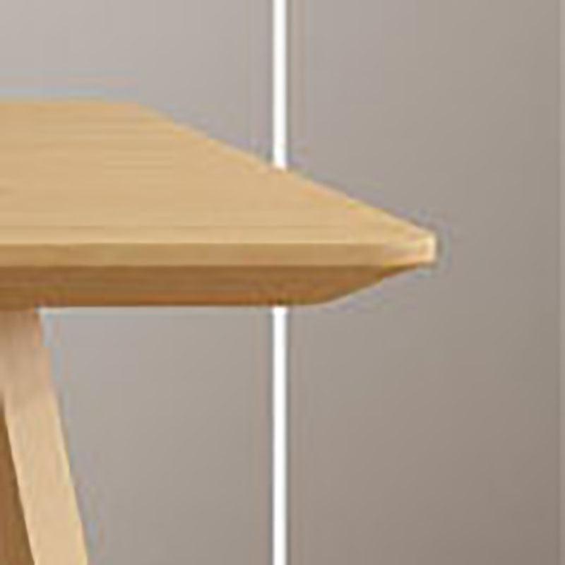 Solid Wood Top Dining Table Traditional Luxury Table with Pine Wood Sled Base Clearhalo 'Dining Tables & Seating' 'Dining Tables' 'dining_table' 'furn' 'furn_dining_table' 'Furniture' 'furniture_dining_table' 'Kitchen & Dining Furniture' 'kitchen' 'kitchen_dining_table' 4927973