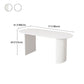 White Dining Table Modern Restaurant Furniture with Double Pedestal Base Clearhalo 'Dining Tables & Seating' 'Dining Tables' 'dining_table' 'furn' 'furn_dining_table' 'Furniture' 'furniture_dining_table' 'Kitchen & Dining Furniture' 'kitchen' 'kitchen_dining_table' 4928068