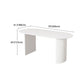 White Dining Table Modern Restaurant Furniture with Double Pedestal Base Clearhalo 'Dining Tables & Seating' 'Dining Tables' 'dining_table' 'furn' 'furn_dining_table' 'Furniture' 'furniture_dining_table' 'Kitchen & Dining Furniture' 'kitchen' 'kitchen_dining_table' 4928070