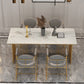 Rectangle Dining Table Traditional Luxury Dining Table with Iron Base Clearhalo 'Dining Tables & Seating' 'Dining Tables' 'dining_table' 'furn' 'furn_dining_table' 'Furniture' 'furniture_dining_table' 'Kitchen & Dining Furniture' 'kitchen' 'kitchen_dining_table' 4928092