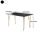 Gold Tripod Base Dining Table Stone and Metal Traditional Luxury Dining Table Clearhalo 'Dining Tables & Seating' 'Dining Tables' 'dining_table' 'furn' 'furn_dining_table' 'Furniture' 'furniture_dining_table' 'Kitchen & Dining Furniture' 'kitchen' 'kitchen_dining_table' 4928116