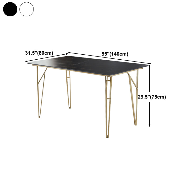 Gold Tripod Base Dining Table Stone and Metal Traditional Luxury Dining Table Clearhalo 'Dining Tables & Seating' 'Dining Tables' 'dining_table' 'furn' 'furn_dining_table' 'Furniture' 'furniture_dining_table' 'Kitchen & Dining Furniture' 'kitchen' 'kitchen_dining_table' 4928117