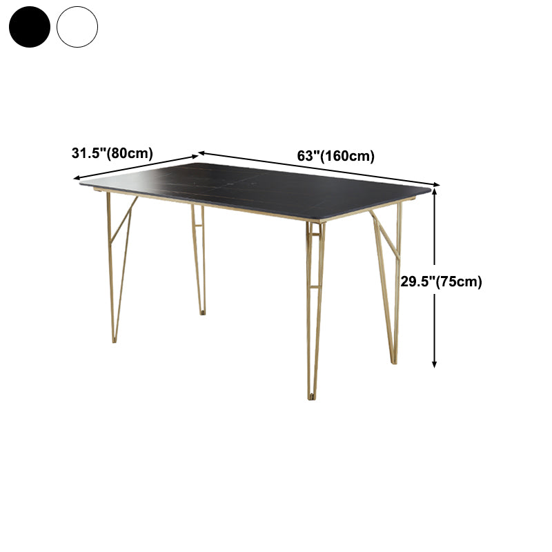 Gold Tripod Base Dining Table Stone and Metal Traditional Luxury Dining Table Clearhalo 'Dining Tables & Seating' 'Dining Tables' 'dining_table' 'furn' 'furn_dining_table' 'Furniture' 'furniture_dining_table' 'Kitchen & Dining Furniture' 'kitchen' 'kitchen_dining_table' 4928118