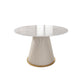 Sintered Stone Dining Table Round Dining Table with Metal Base Clearhalo 'Dining Tables & Seating' 'Dining Tables' 'dining_table' 'furn' 'furn_dining_table' 'Furniture' 'furniture_dining_table' 'Kitchen & Dining Furniture' 'kitchen' 'kitchen_dining_table' 4928125