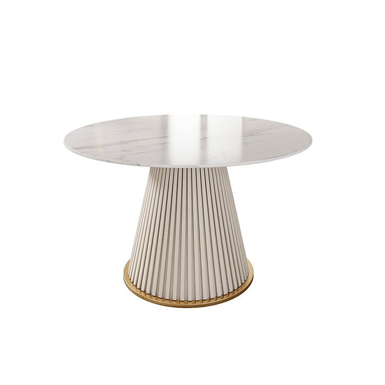 Sintered Stone Dining Table Round Dining Table with Metal Base Clearhalo 'Dining Tables & Seating' 'Dining Tables' 'dining_table' 'furn' 'furn_dining_table' 'Furniture' 'furniture_dining_table' 'Kitchen & Dining Furniture' 'kitchen' 'kitchen_dining_table' 4928125