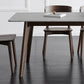 Brown Rectangular Sintered Stone Dining Table Modern Furniture with 4 Legs Wood Base Clearhalo 'Dining Tables & Seating' 'Dining Tables' 'dining_table' 'furn' 'furn_dining_table' 'Furniture' 'furniture_dining_table' 'Kitchen & Dining Furniture' 'kitchen' 'kitchen_dining_table' 4928174