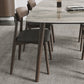 Mid-Century Modern Dining Table Rectangle Stone Top 4 Legs Dining Site Table Clearhalo 'Dining Tables & Seating' 'Dining Tables' 'dining_table' 'furn' 'furn_dining_table' 'Furniture' 'furniture_dining_table' 'Kitchen & Dining Furniture' 'kitchen' 'kitchen_dining_table' 4928212