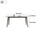Mid-Century Modern Dining Table Rectangle Stone Top 4 Legs Dining Site Table Clearhalo 'Dining Tables & Seating' 'Dining Tables' 'dining_table' 'furn' 'furn_dining_table' 'Furniture' 'furniture_dining_table' 'Kitchen & Dining Furniture' 'kitchen' 'kitchen_dining_table' 4928218