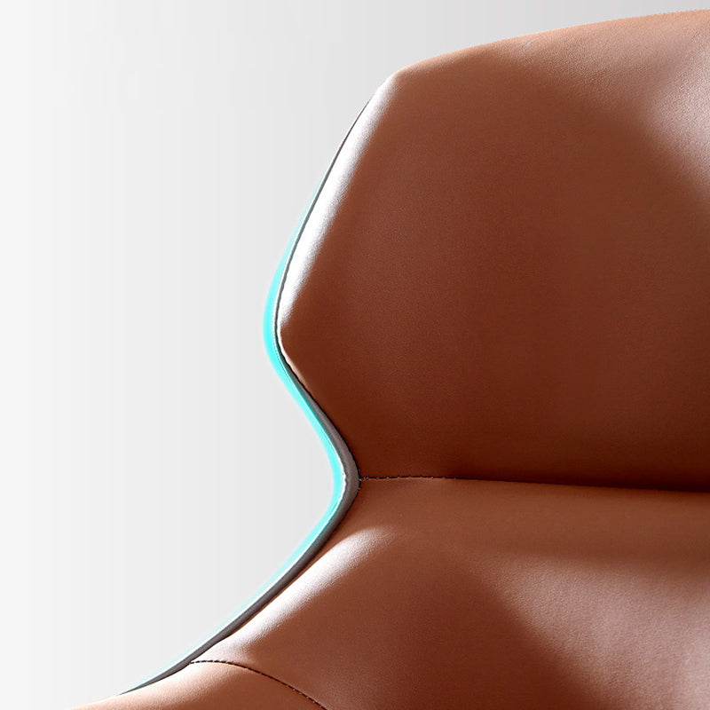 Industrial Design Arm Wingback Side Chair Faux Leather Dining Chairs Clearhalo 'Dining Chairs' 'Dining Tables & Seating' 'dining_chair' 'furn' 'furn_dining_chair' 'Furniture' 'furniture_dining_chair' 'Kitchen & Dining Furniture' 4928233