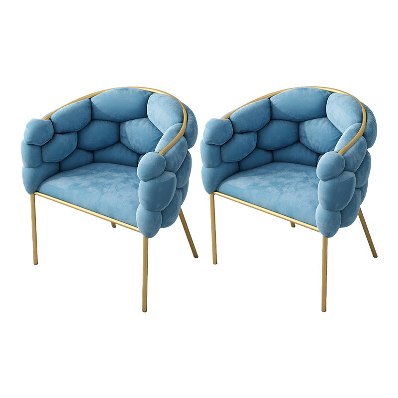Scandinavian Style Linen Fabric Dining Chair Armless Solid Back Chair Blue 2 Piece Set Clearhalo 'Dining Chairs' 'Dining Tables & Seating' 'dining_chair' 'furn' 'furn_dining_chair' 'Furniture' 'furniture_dining_chair' 'Kitchen & Dining Furniture' 4928248