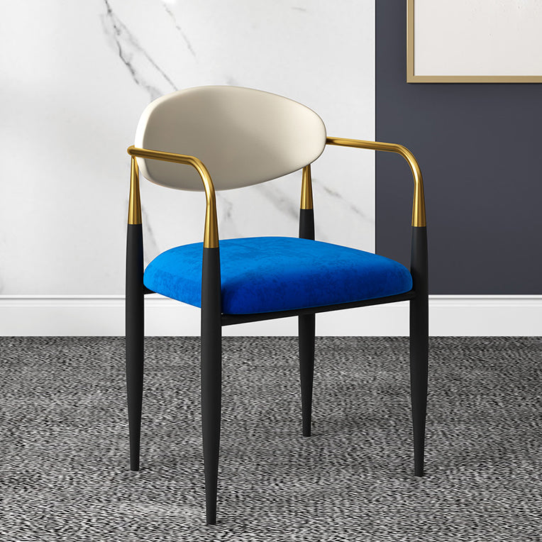 Minimalist Arm Open Back Side Chairs Upholstered Side Chairs Clearhalo 'Dining Chairs' 'Dining Tables & Seating' 'dining_chair' 'Furniture' 'furniture_dining_chair' 'Kitchen & Dining Furniture' 4928267