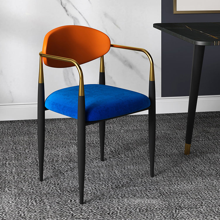 Minimalist Arm Open Back Side Chairs Upholstered Side Chairs Clearhalo 'Dining Chairs' 'Dining Tables & Seating' 'dining_chair' 'Furniture' 'furniture_dining_chair' 'Kitchen & Dining Furniture' 4928274