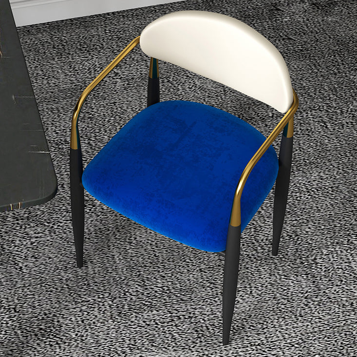 Minimalist Arm Open Back Side Chairs Upholstered Side Chairs Clearhalo 'Dining Chairs' 'Dining Tables & Seating' 'dining_chair' 'Furniture' 'furniture_dining_chair' 'Kitchen & Dining Furniture' 4928279