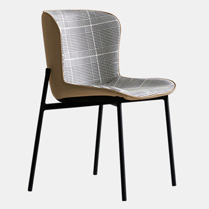 Minimalist Armless Solid Back Chair Linen Dining Chairs for Home Coffee 1 Piece Clearhalo 'Dining Chairs' 'Dining Tables & Seating' 'dining_chair' 'furn' 'furn_dining_chair' 'Furniture' 'furniture_dining_chair' 'Kitchen & Dining Furniture' 4928287