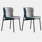 Minimalist Armless Solid Back Chair Linen Dining Chairs for Home Turquoise 2 Piece Set Clearhalo 'Dining Chairs' 'Dining Tables & Seating' 'dining_chair' 'furn' 'furn_dining_chair' 'Furniture' 'furniture_dining_chair' 'Kitchen & Dining Furniture' 4928298