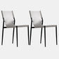 Minimalist Leather Dining Chairs Armless Solid Back Chairs for Kitchen Grey 2 Piece Set Clearhalo 'Dining Chairs' 'Dining Tables & Seating' 'dining_chair' 'furn' 'furn_dining_chair' 'Furniture' 'furniture_dining_chair' 'Kitchen & Dining Furniture' 4928315