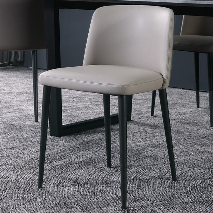 Minimalist Upholstered Armless Dining Chairs Solid Back Chairs Clearhalo 'Dining Chairs' 'Dining Tables & Seating' 'dining_chair' 'furn' 'furn_dining_chair' 'Furniture' 'furniture_dining_chair' 'Kitchen & Dining Furniture' 4928326