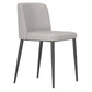 Minimalist Upholstered Armless Dining Chairs Solid Back Chairs Light Gray 1 Piece Clearhalo 'Dining Chairs' 'Dining Tables & Seating' 'dining_chair' 'furn' 'furn_dining_chair' 'Furniture' 'furniture_dining_chair' 'Kitchen & Dining Furniture' 4928330