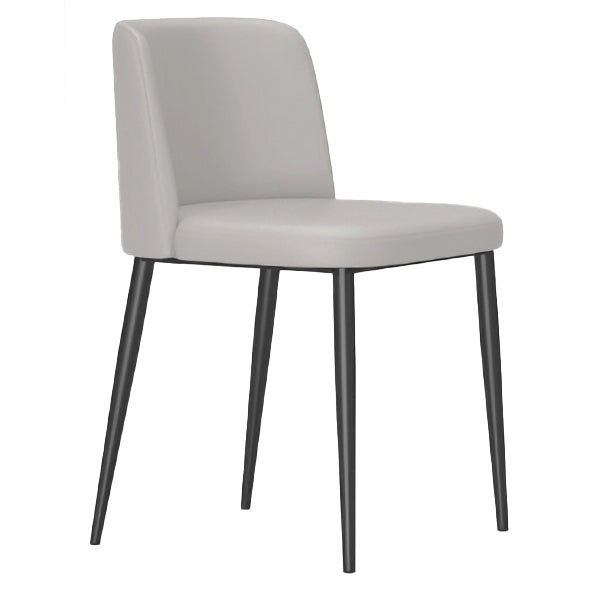 Minimalist Upholstered Armless Dining Chairs Solid Back Chairs Light Gray 1 Piece Clearhalo 'Dining Chairs' 'Dining Tables & Seating' 'dining_chair' 'furn' 'furn_dining_chair' 'Furniture' 'furniture_dining_chair' 'Kitchen & Dining Furniture' 4928330