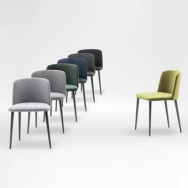 Minimalist Upholstered Armless Dining Chairs Solid Back Chairs Clearhalo 'Dining Chairs' 'Dining Tables & Seating' 'dining_chair' 'furn' 'furn_dining_chair' 'Furniture' 'furniture_dining_chair' 'Kitchen & Dining Furniture' 4928338