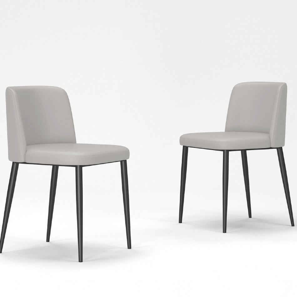 Minimalist Upholstered Armless Dining Chairs Solid Back Chairs Clearhalo 'Dining Chairs' 'Dining Tables & Seating' 'dining_chair' 'furn' 'furn_dining_chair' 'Furniture' 'furniture_dining_chair' 'Kitchen & Dining Furniture' 4928340